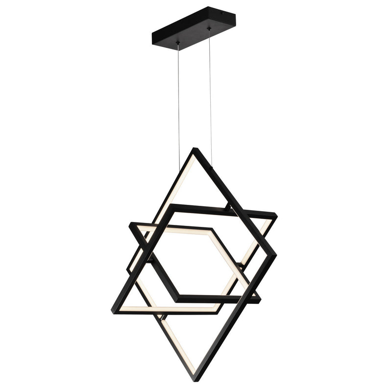 Artcraft AC7627BK LED Pendant, Black