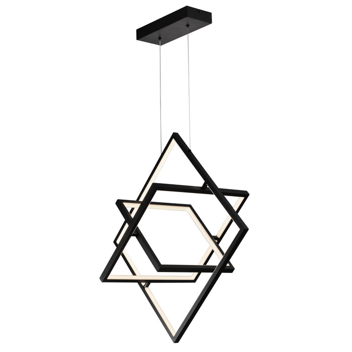 Artcraft AC7627BK LED Pendant, Black