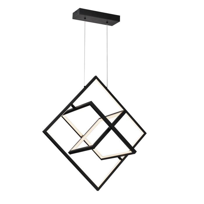 Artcraft AC7627BK LED Pendant, Black