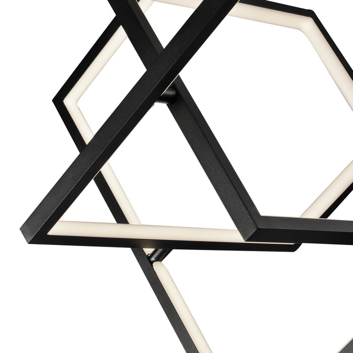 Artcraft AC7628BK LED Pendant, Black