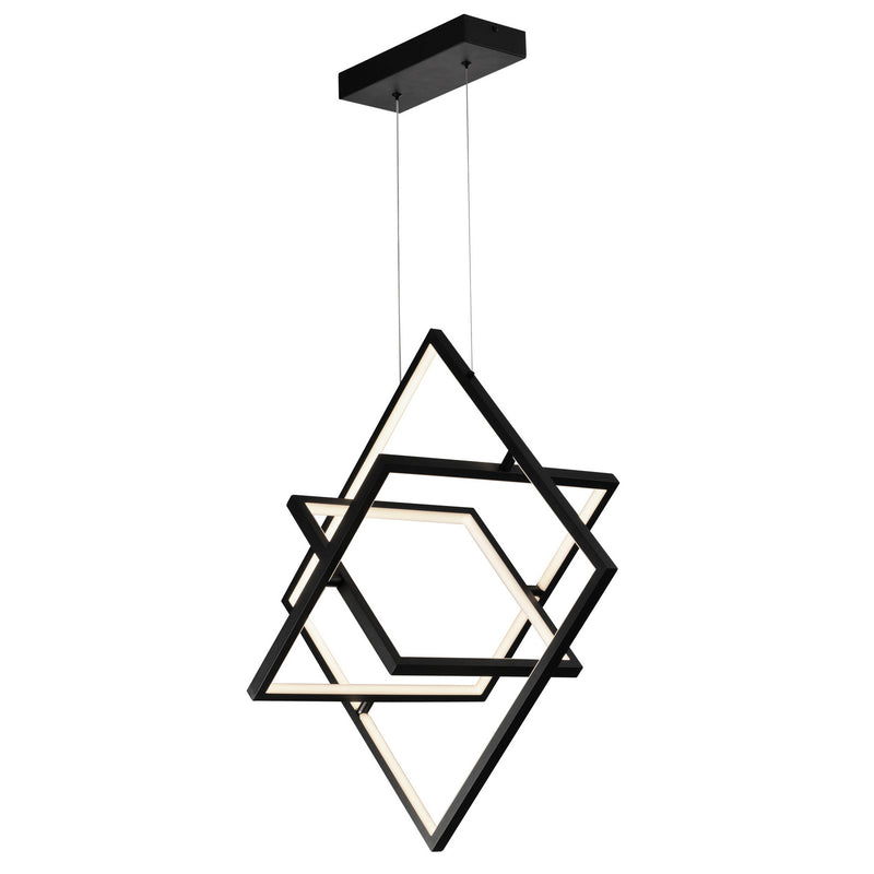 Artcraft AC7628BK LED Pendant, Black