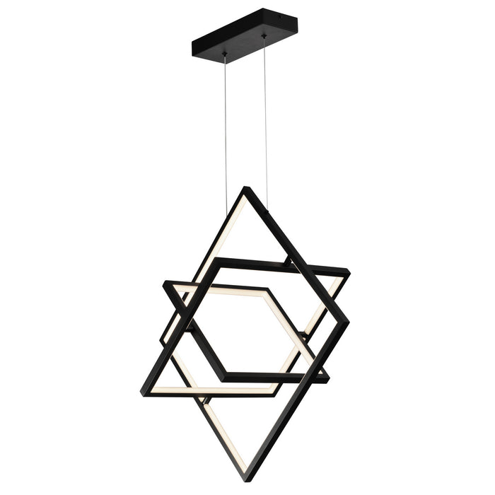 Artcraft AC7628BK LED Pendant, Black