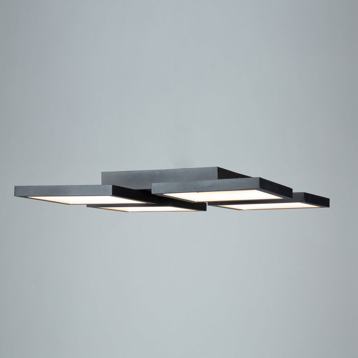 Artcraft AC7629BK LED Flush Mount, Black