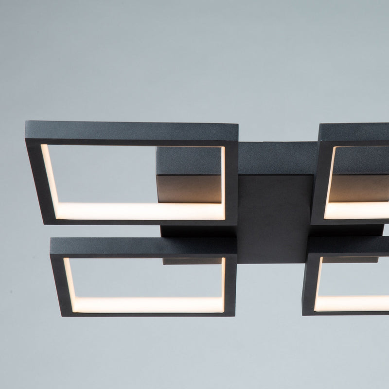 Artcraft AC7629BK LED Flush Mount, Black