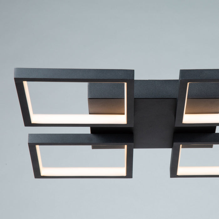 Artcraft AC7629BK LED Flush Mount, Black