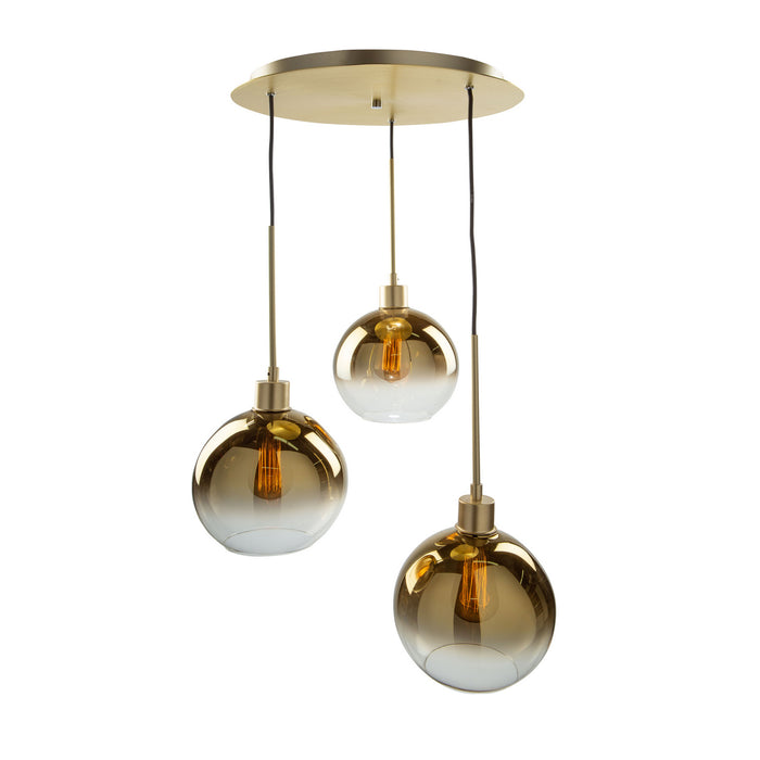 Artcraft SC13283GD Three Light Pendant, Gold