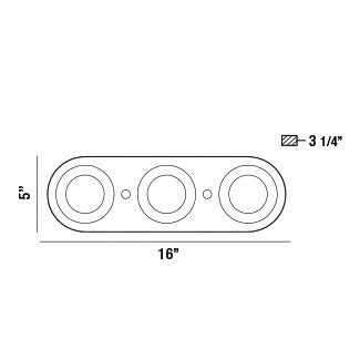 Eurofase 33618-021 LED Ceiling Mount, Black