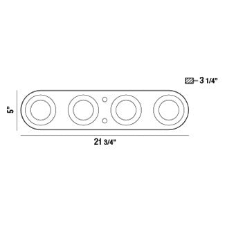 Eurofase 33619-025 LED Ceiling Mount, Blakc