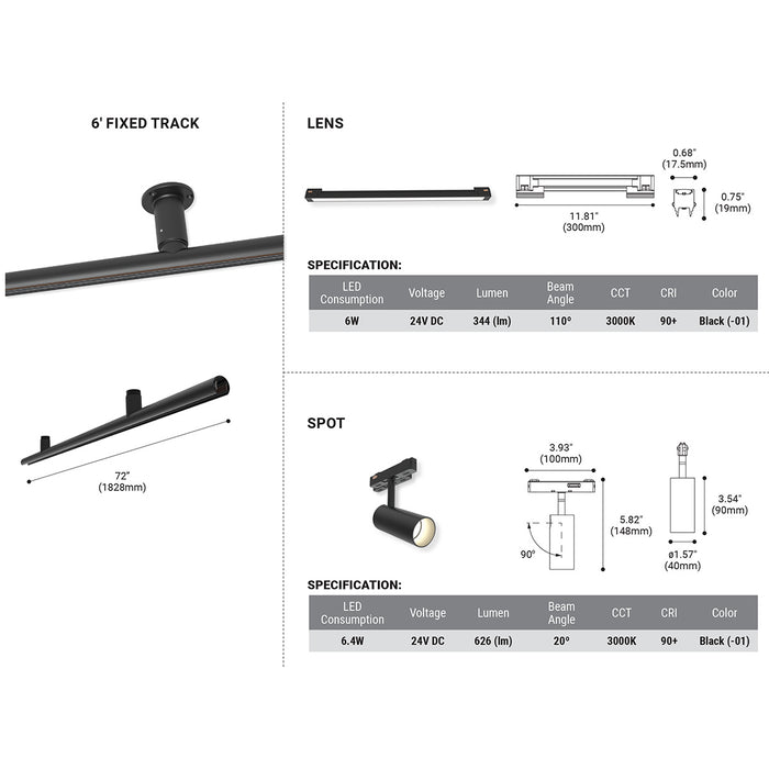 Eurofase 38456-015 LED Light Bar, Black