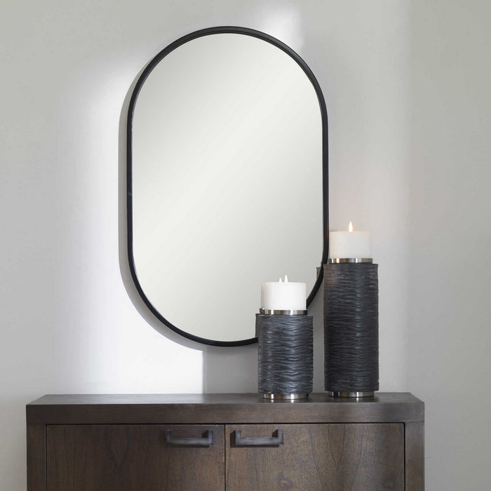 Uttermost 09735 Mirror, Satin Black