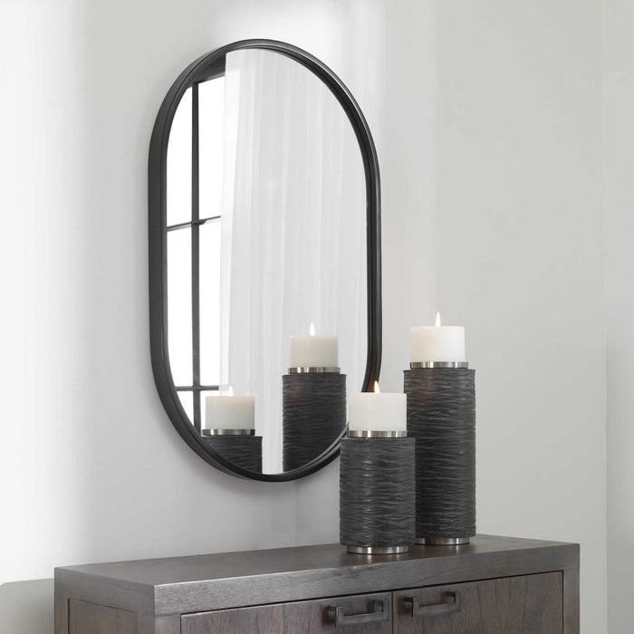 Uttermost 09735 Mirror, Satin Black