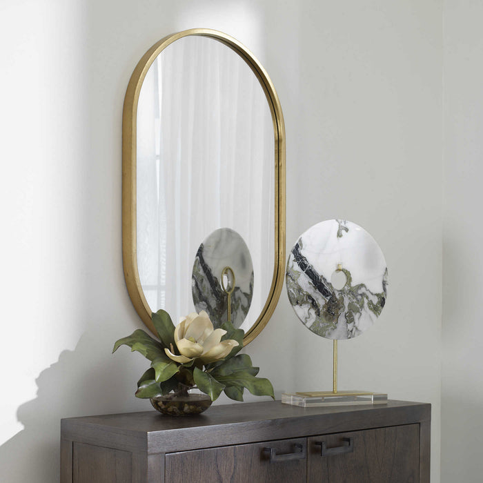 Uttermost 09736 Mirror, Antiqued Gold Leaf