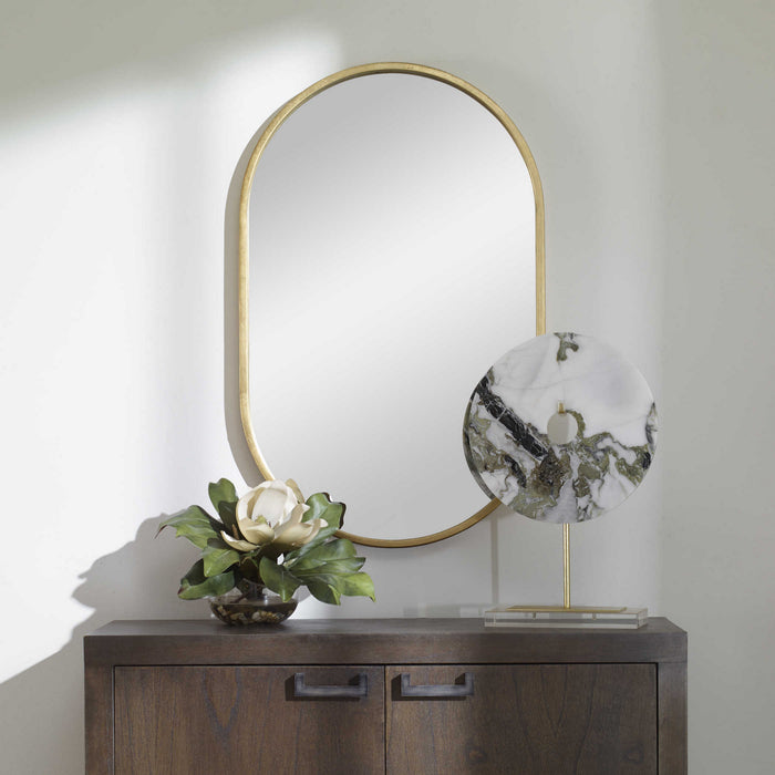 Uttermost 09736 Mirror, Antiqued Gold Leaf