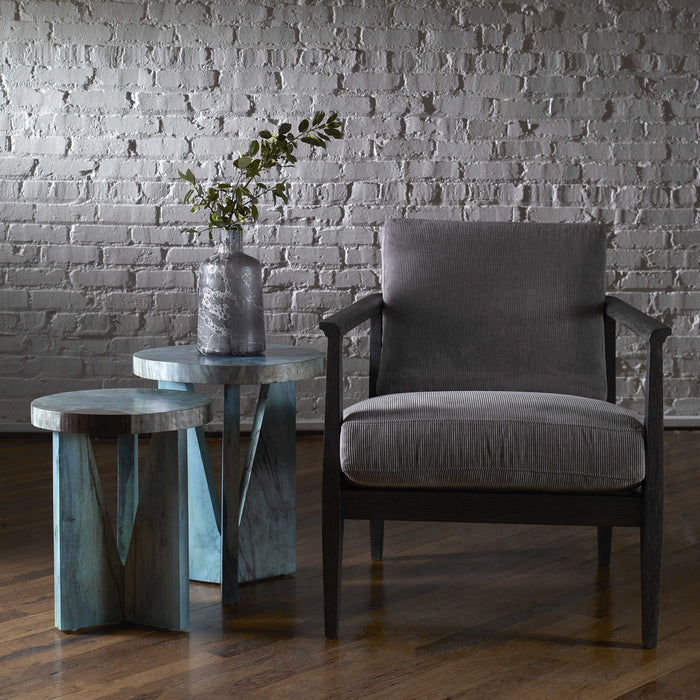 Uttermost 25497 Nesting Tables, S/2, Blue-green