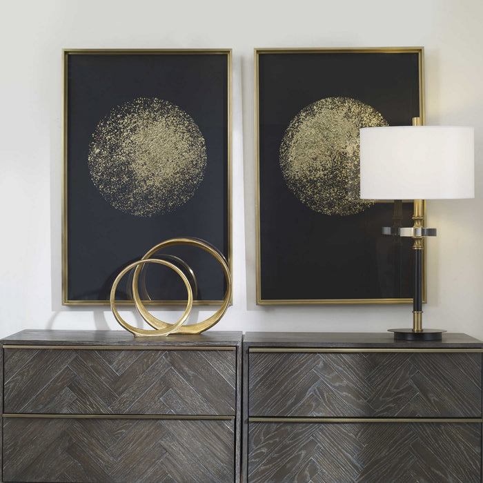 Uttermost 45098 Framed Prints, Brushed Brass