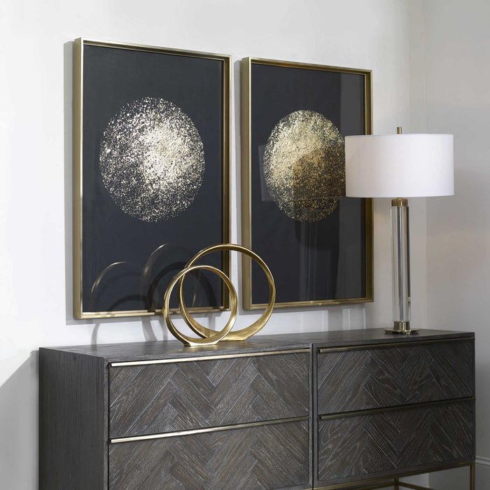 Uttermost 45098 Framed Prints, Brushed Brass