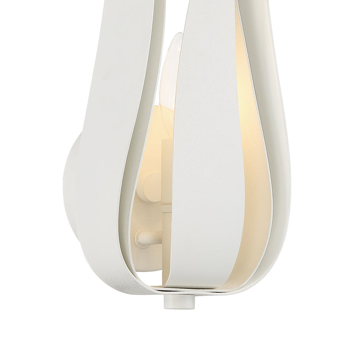 Crystorama 511-MT One Light Wall Sconce, Matte White