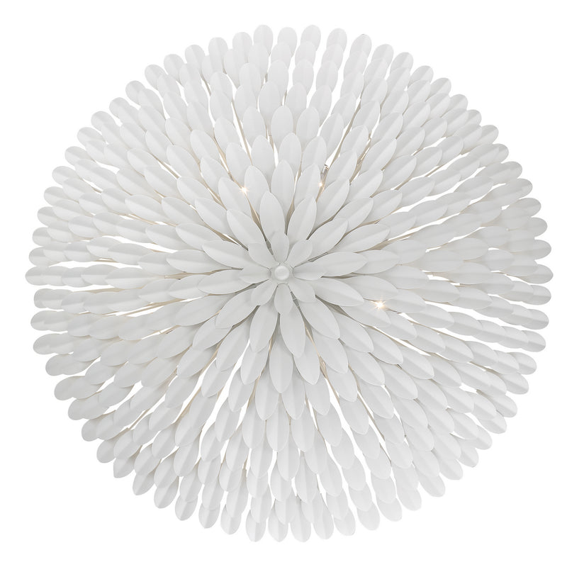 Crystorama 519-MT_CEILING Eight Light Semi Flush Mount, Matte White