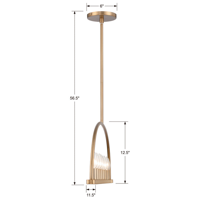 Crystorama ABB-3007-VG Eight Light Chandelier, Vibrant Gold