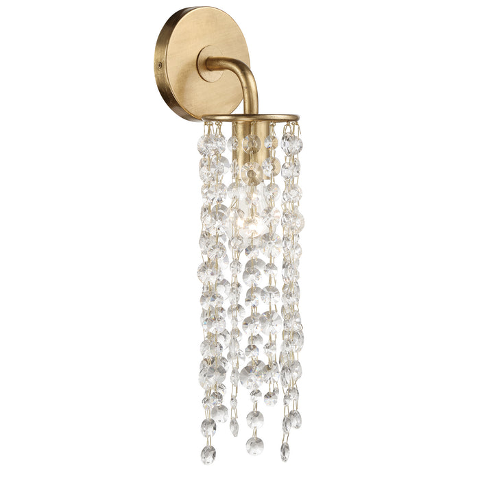 Crystorama GAB-B7311-GA One Light Wall Sconce, Antique Gold