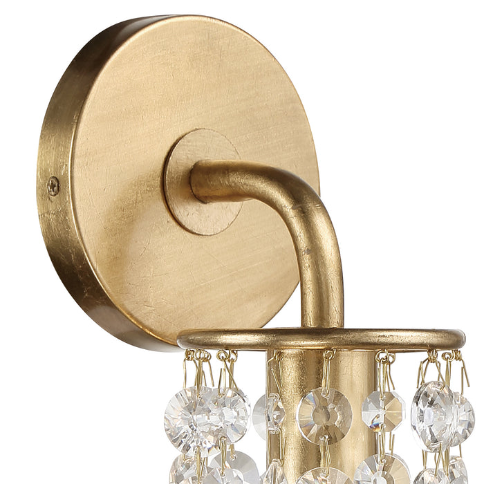 Crystorama GAB-B7311-GA One Light Wall Sconce, Antique Gold