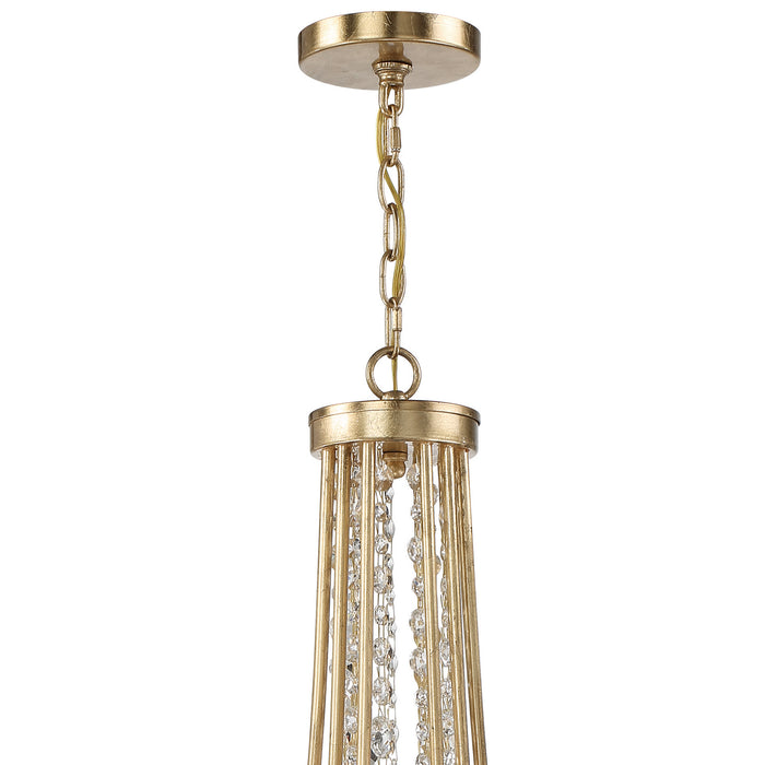 Crystorama GAB-B7312-GA 12 Light Chandelier, Antique Gold