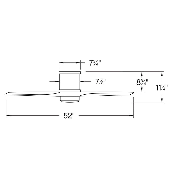 Hinkley 900852FMW-LWD 52" Ceiling Fan, Matte White