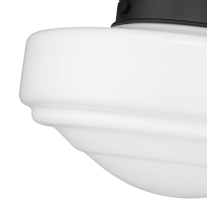 Golden 0508-M BLK-VMG One Light Pendant, Matte Black