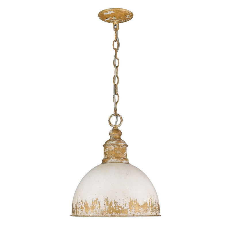 Golden 0809-M VG-AI One Light Pendant, Vintage Gold
