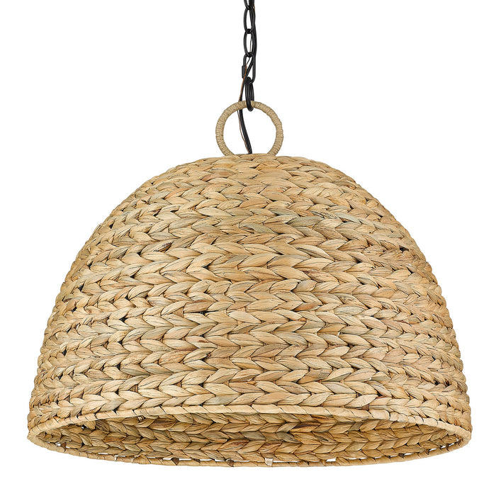 Golden 1081-5P BLK-WSG Five Light Pendant, Matte Black