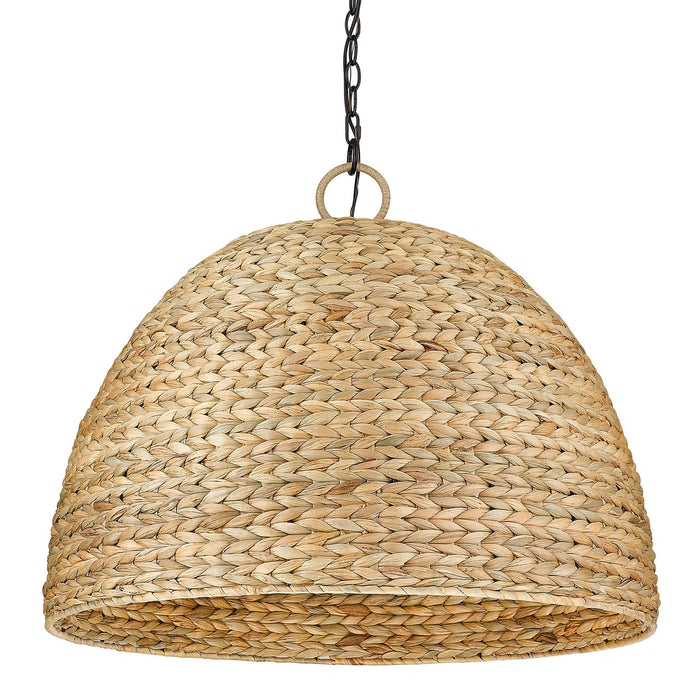 Golden 1081-8P BLK-WSG Eight Light Pendant, Matte Black