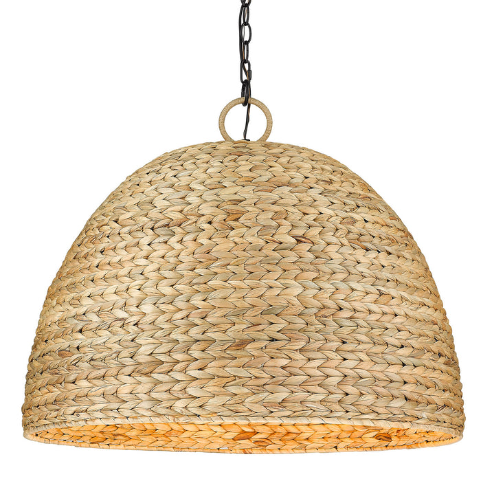 Golden 1081-8P BLK-WSG Eight Light Pendant, Matte Black