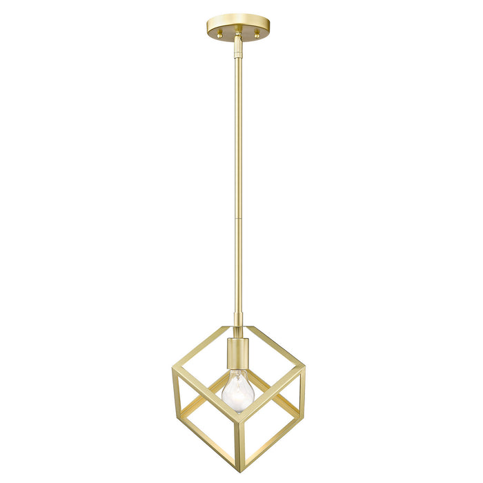 Golden 2086-M1L OG One Light Mini Pendant, Olympic Gold
