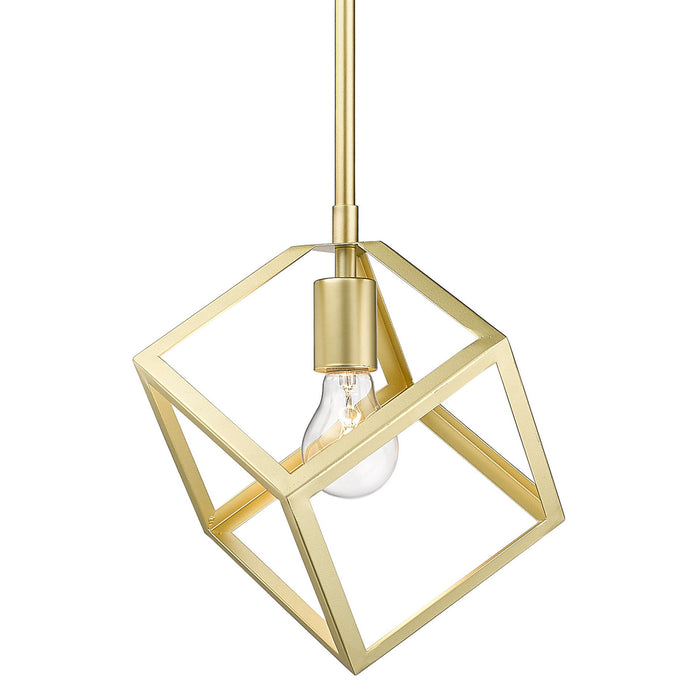 Golden 2086-M1L OG One Light Mini Pendant, Olympic Gold