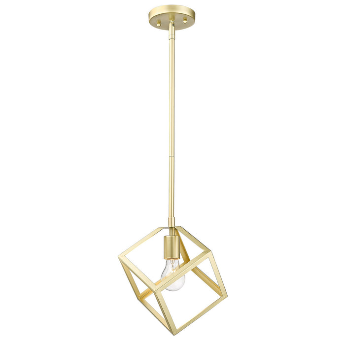 Golden 2086-M1L OG One Light Mini Pendant, Olympic Gold