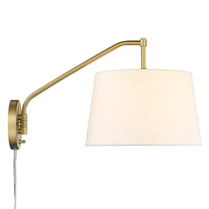 Golden 3694-A1W BCB-MWS One Light Wall Sconce, Brushed Champagne Bronze