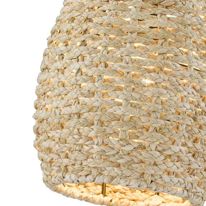 Golden 6810-M1L BLK-CR One Light Mini Pendant, Matte Black