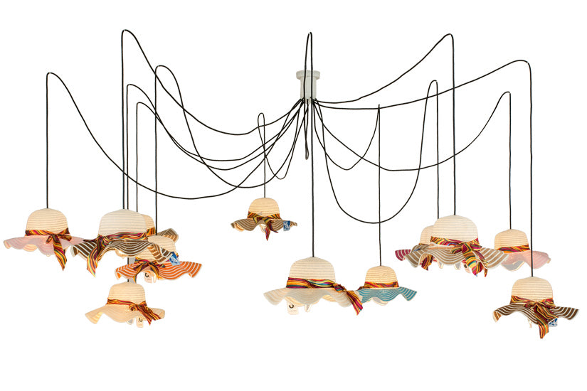 Meyda Tiffany 177271 12 Light Pendant, Almond