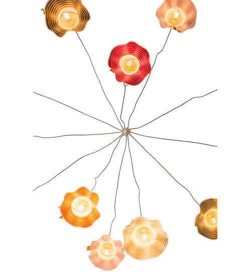 Meyda Tiffany 177271 12 Light Pendant, Almond