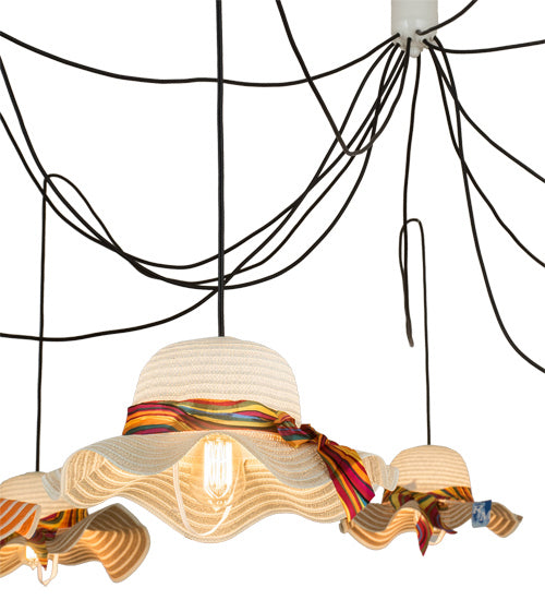 Meyda Tiffany 177271 12 Light Pendant, Almond