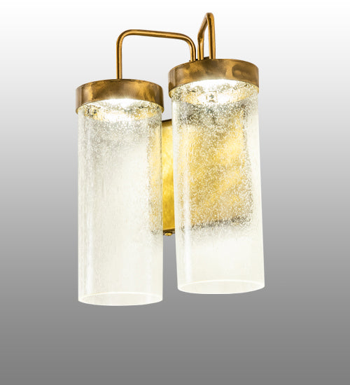 Meyda Tiffany 238863 Two Light Wall Sconce, Gold Matte