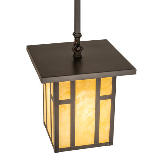 Meyda Tiffany 238957 One Light Pendant, Craftsman Brown