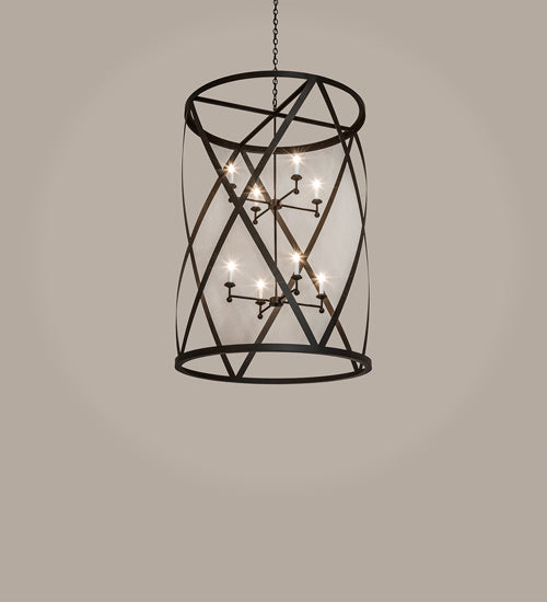 Meyda Tiffany 240271 Eight Light Pendant, Oil Rubbed Bronze