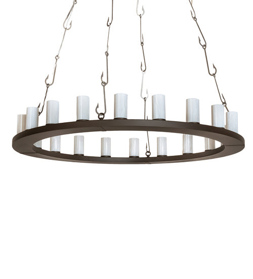 Meyda Tiffany 240760 LED Chandelier, Oil Rubbed Bronze/Industrial Steel