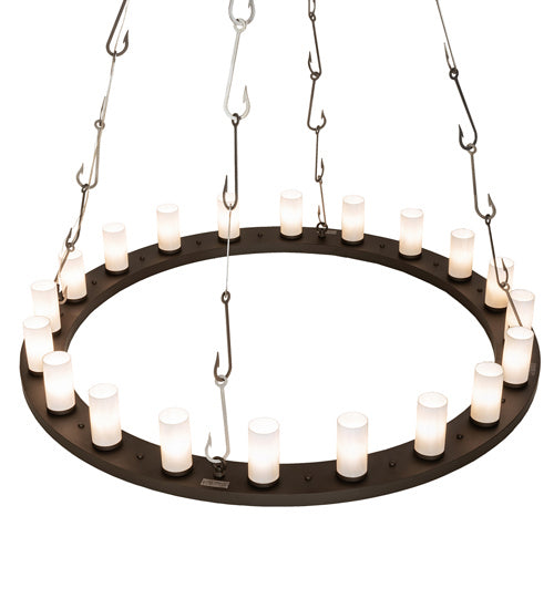 Meyda Tiffany 240760 LED Chandelier, Oil Rubbed Bronze/Industrial Steel