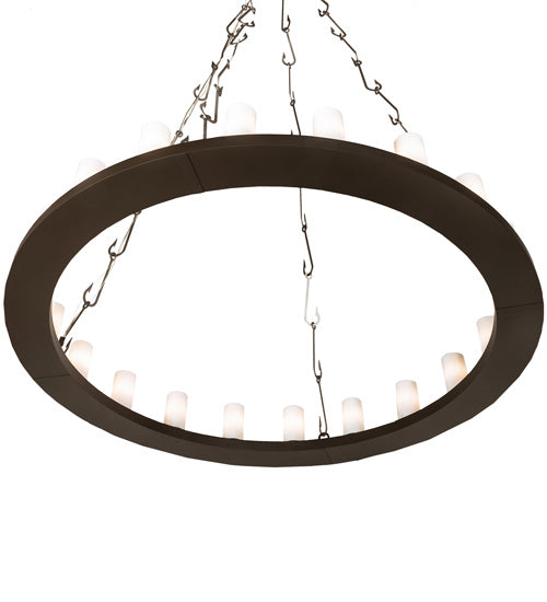 Meyda Tiffany 240760 LED Chandelier, Oil Rubbed Bronze/Industrial Steel