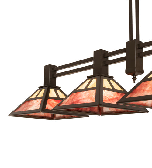 Meyda Tiffany 240914 Four Light Island Pendant, Timeless Bronze