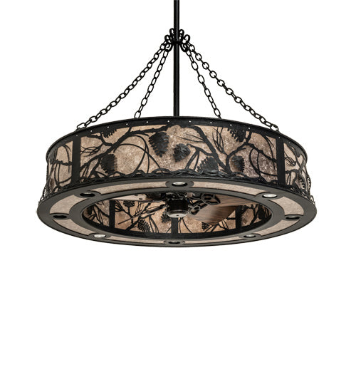 Meyda Tiffany 241048 LED Chandel-Air, Black Metal