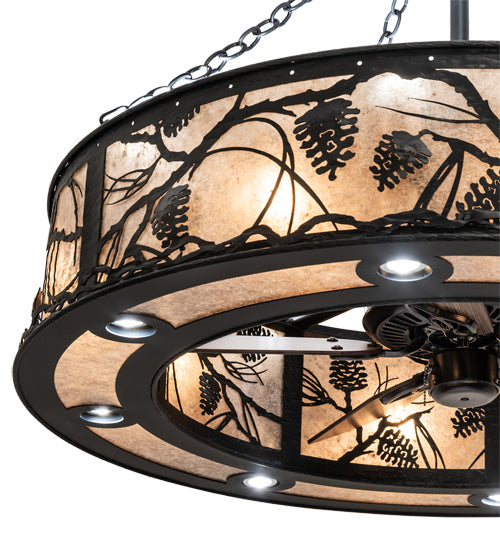 Meyda Tiffany 241048 LED Chandel-Air, Black Metal