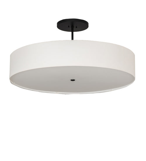 Meyda Tiffany 241294 Six Light Semi-Flushmount, Flat Black